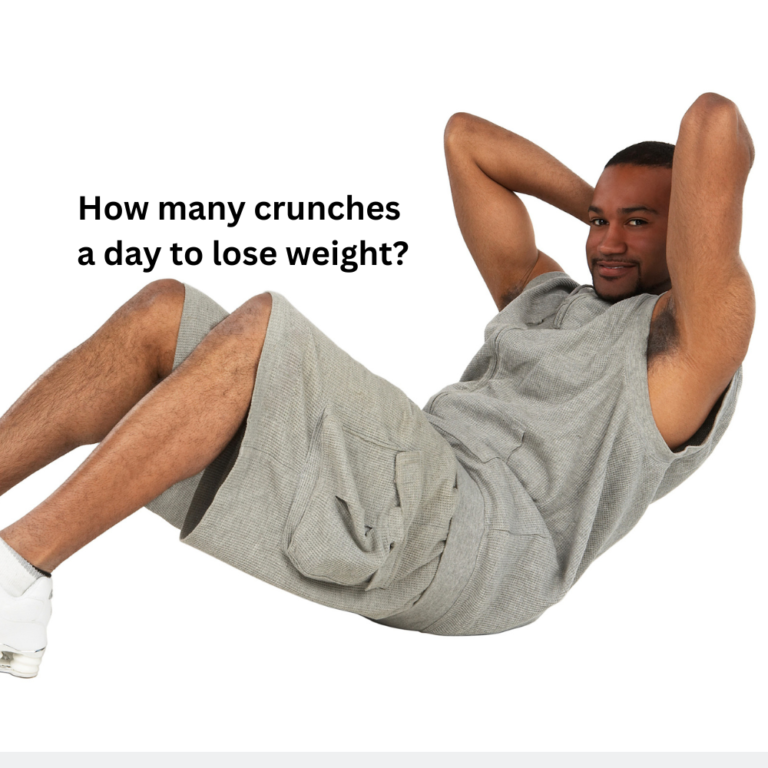 How many crunches a day to lose belly fat?